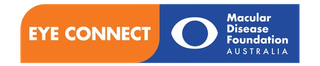 The Eye Connect and Macular Disease Foundation Australia logos.