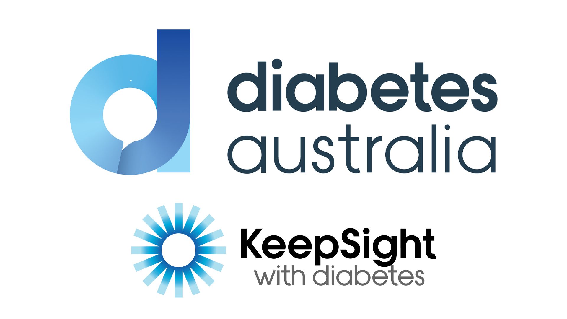 The Diabetes Australia and KeepSight logos.