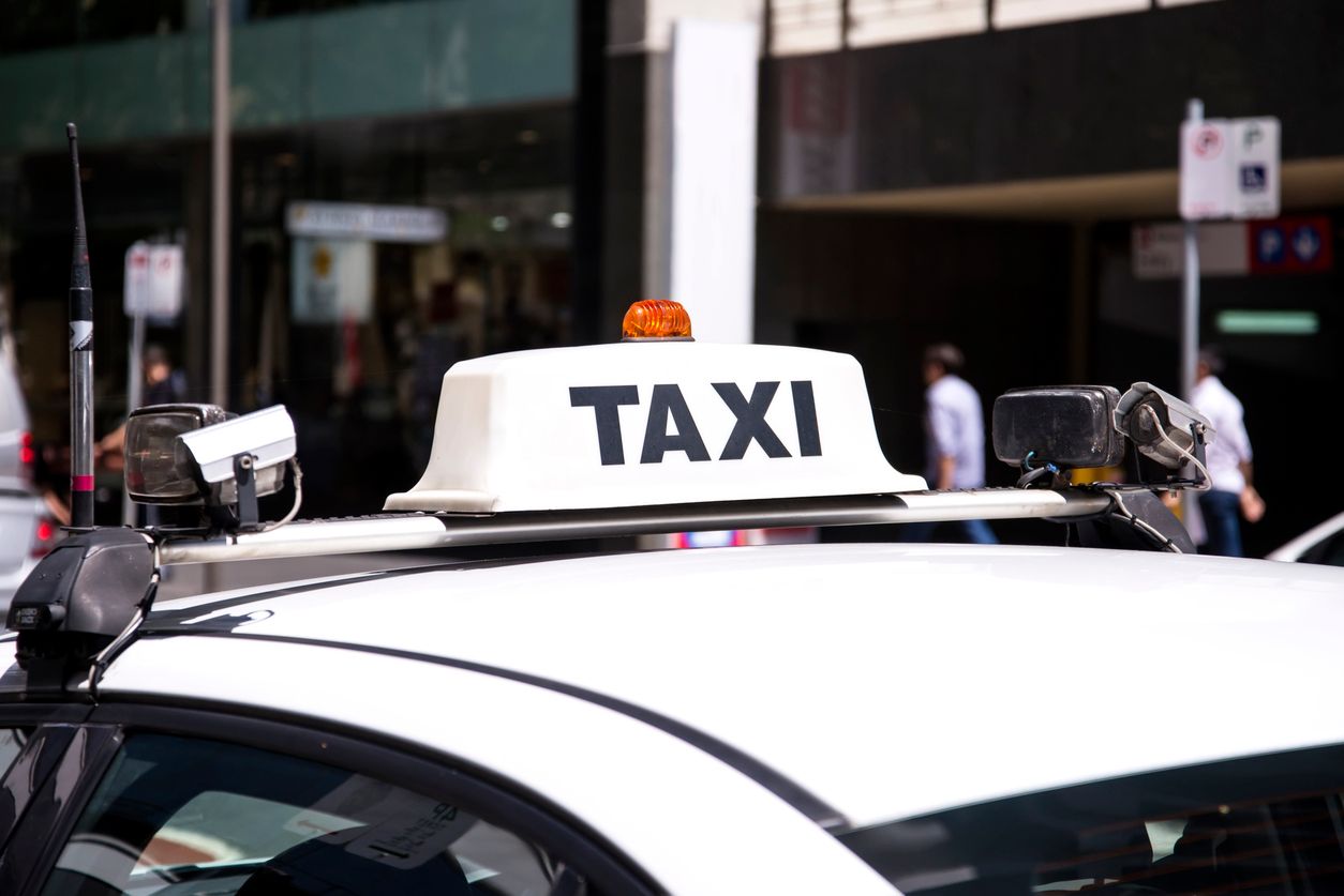Taxi car on the street