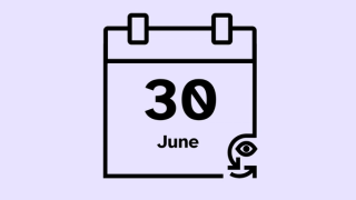 A calendar icon that reads 30 June