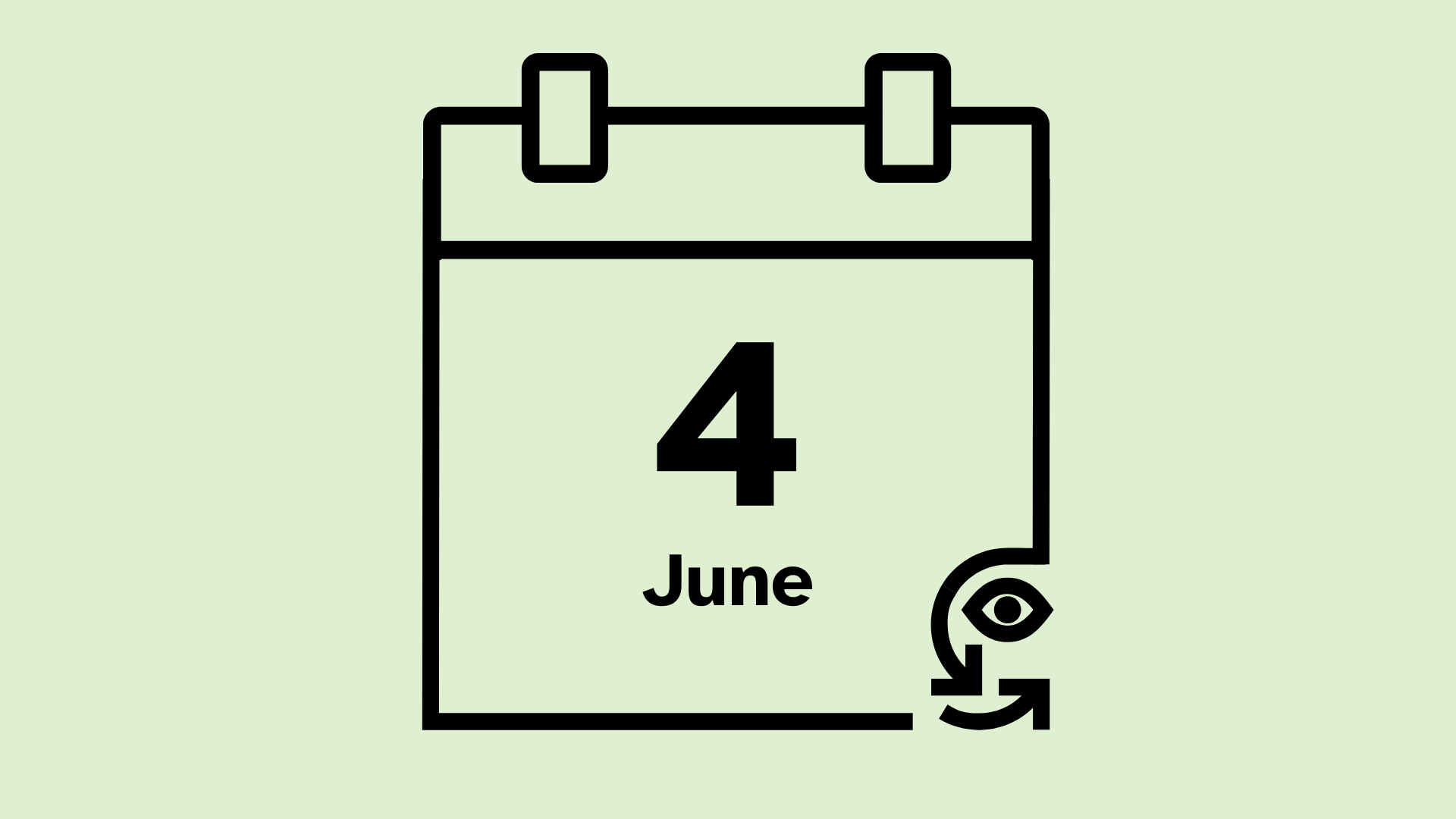 Calendar icon that reads 4 June.