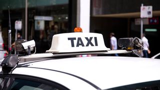 Taxi car on the street