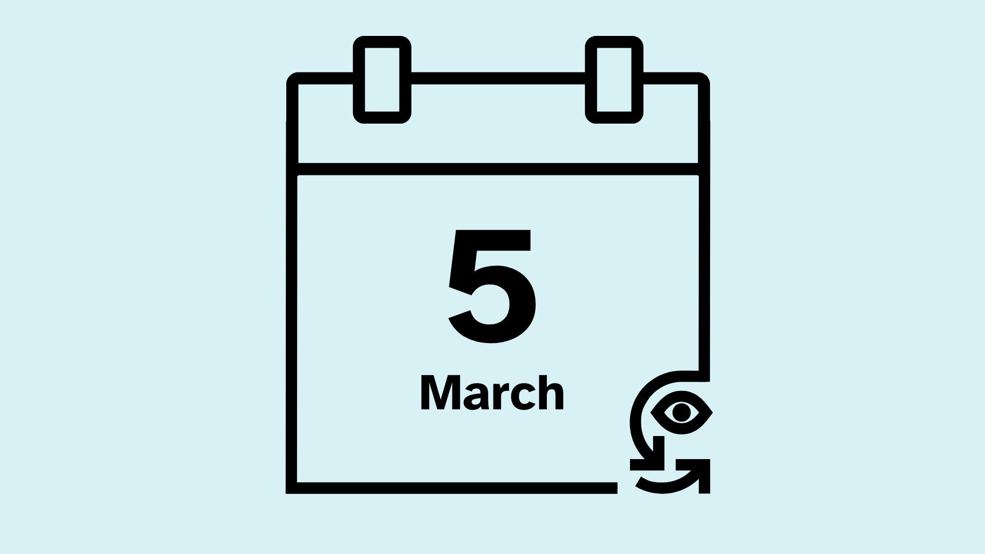 The words 5 March in a calendar with the SeeWay logo.