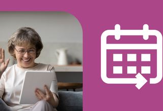 A man using a laptop at home.