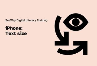 iPhone: Text size