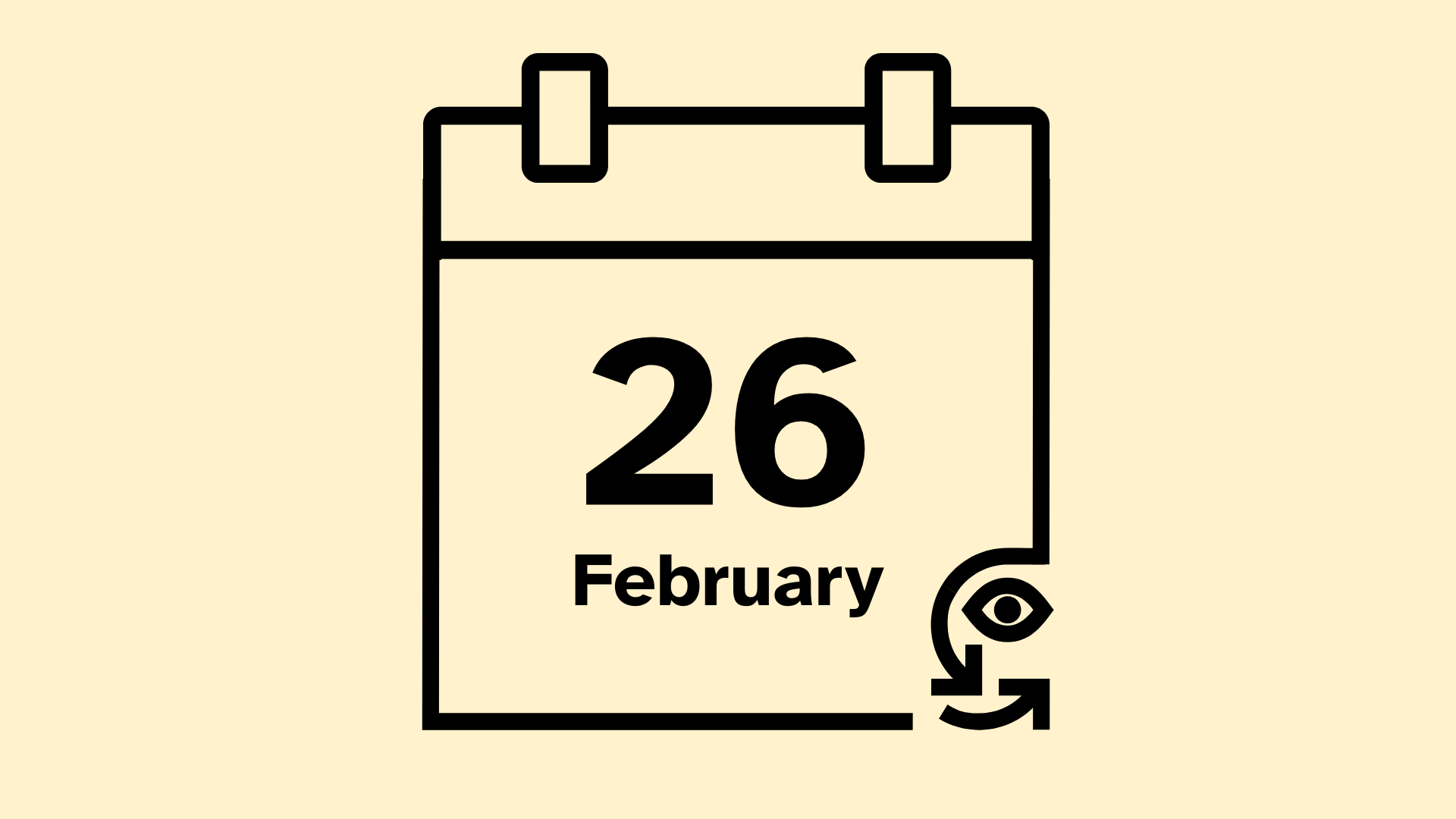 The words 26 February in a calendar with the SeeWay logo.