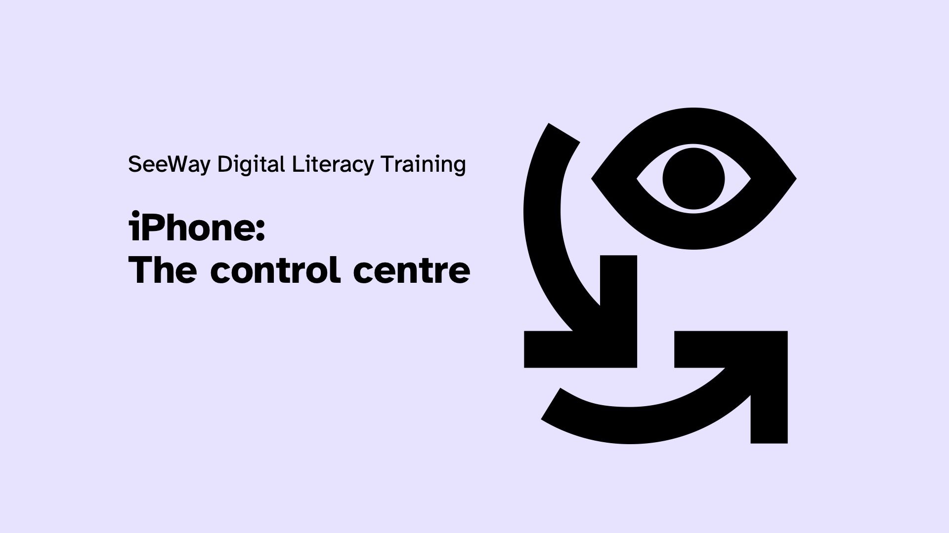 iPhone: The control centre