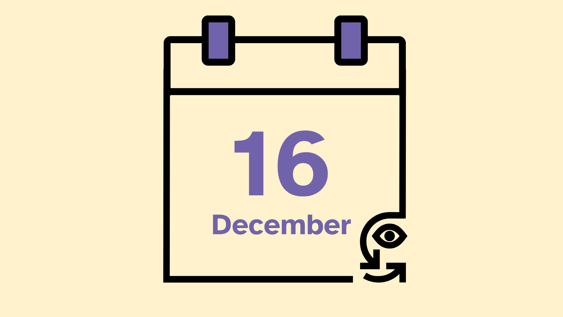 The words 16 December in a calendar with the SeeWay logo.