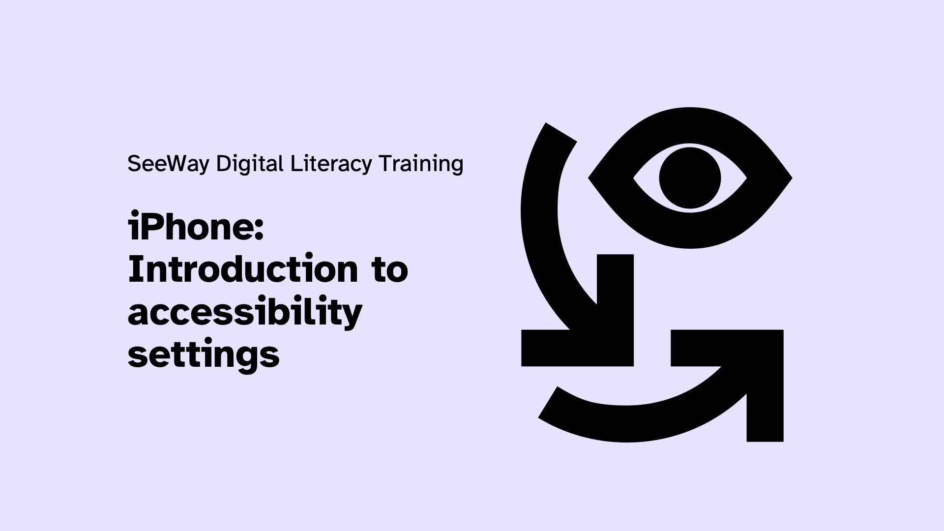 iPhone: Introduction to accessibility settings