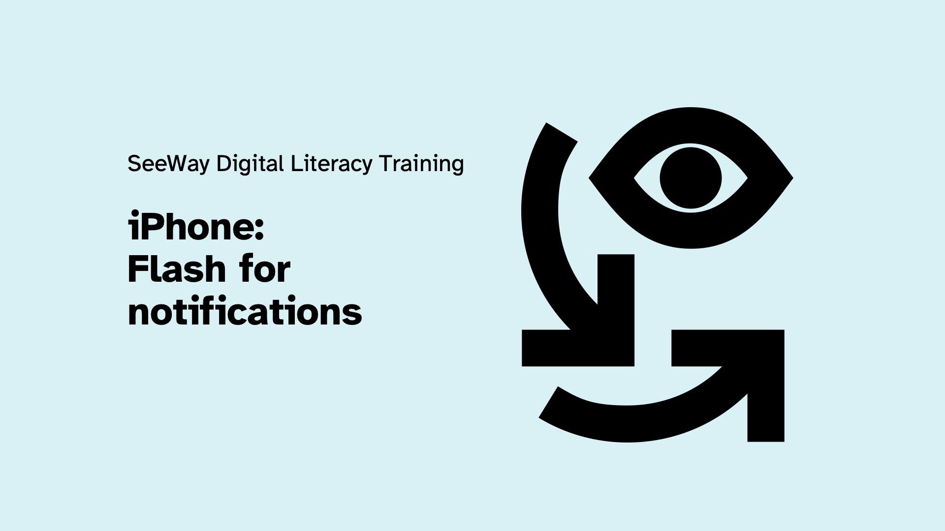 iPhone: Flash for notifications