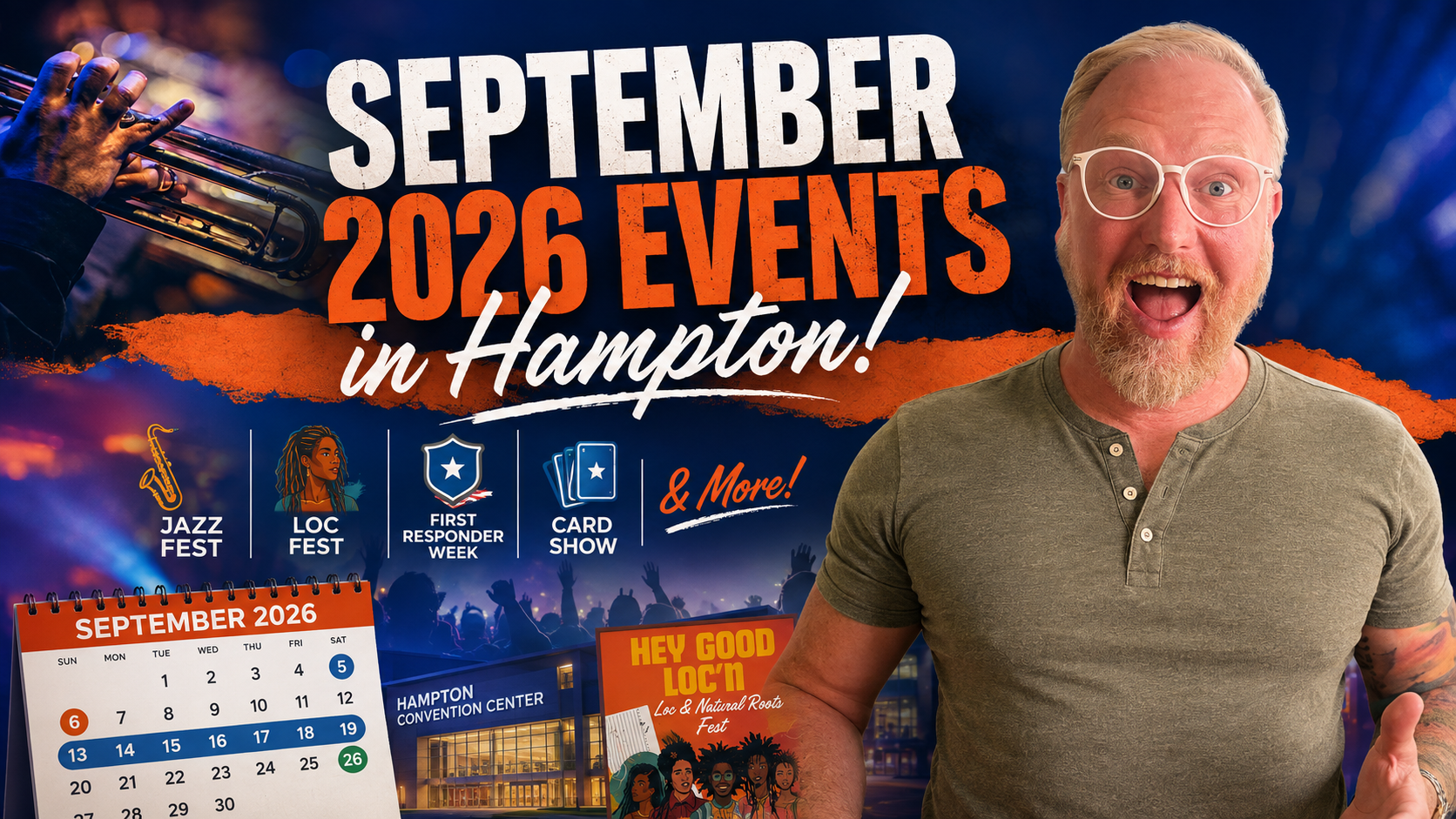 September 2026 Events in Hampton: Jazz Fest, Loc Fest, First Responder Week & More