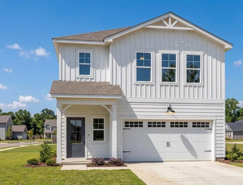 The Hartwell B craftsman home by Davidson Homes with 2-car garage in Bailey Park, Fayetteville, Tennessee.