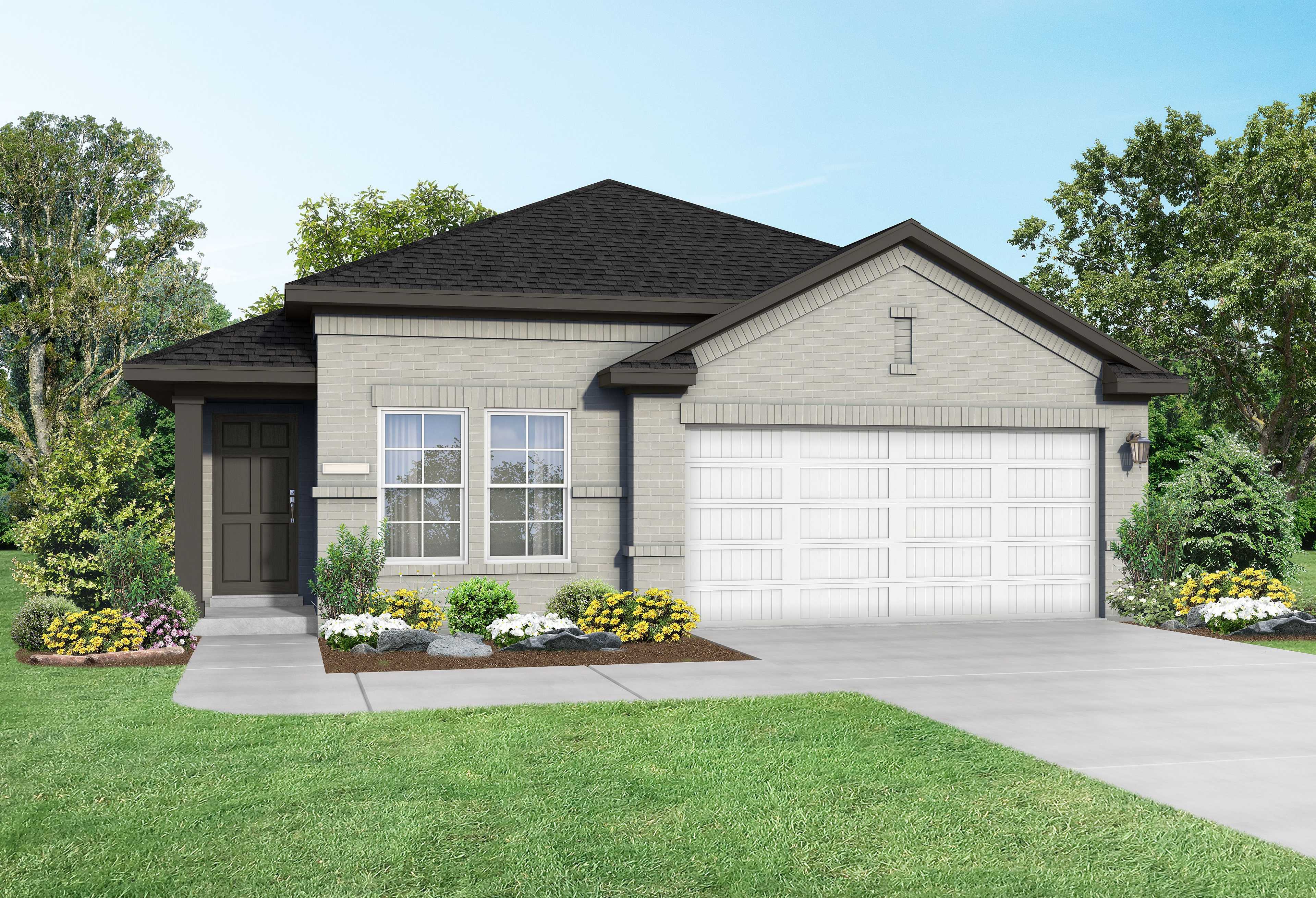 Exterior view of Davidson Homes' The Riviera A Floor Plan