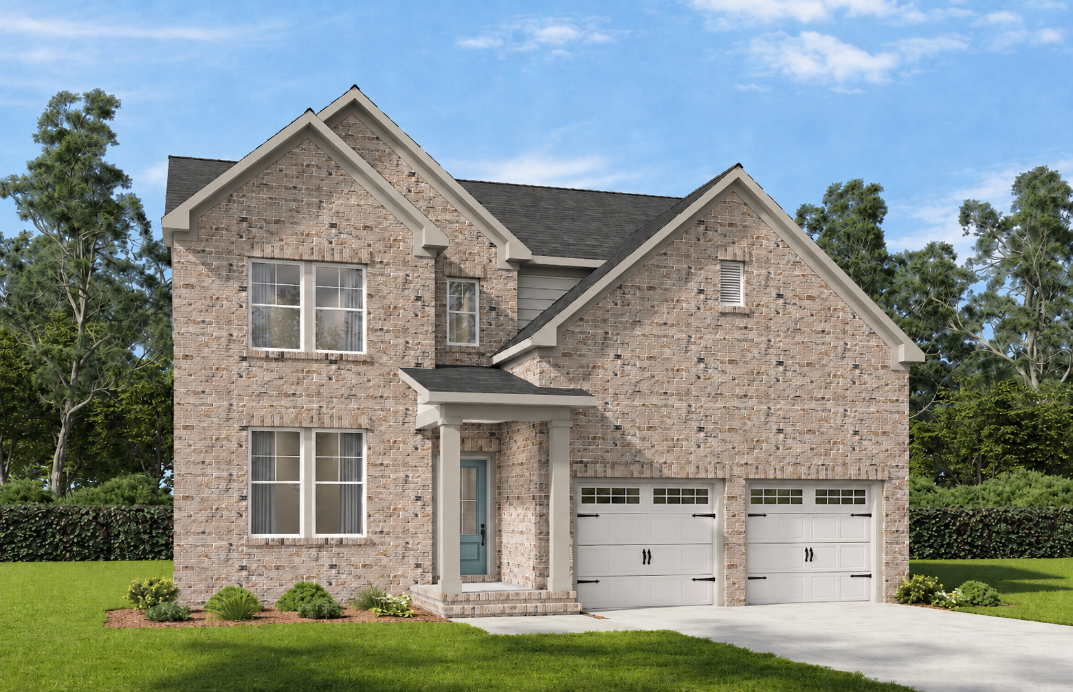 Exterior view of Davidson Homes' The Henry A-BF Floor Plan