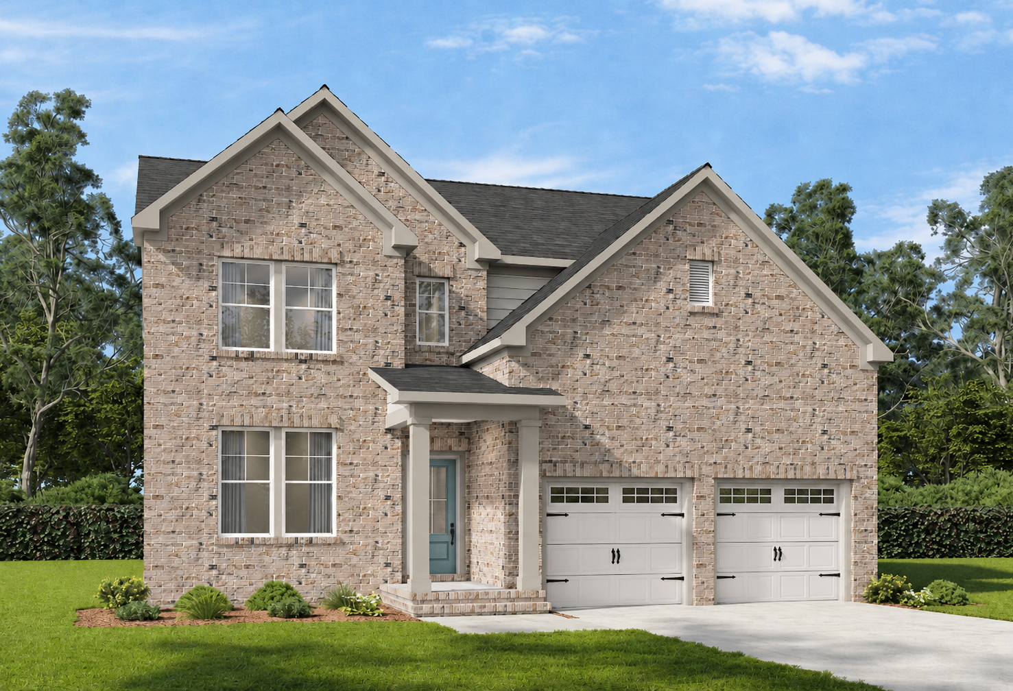 Exterior view of Davidson Homes' The Henry A-BF Floor Plan
