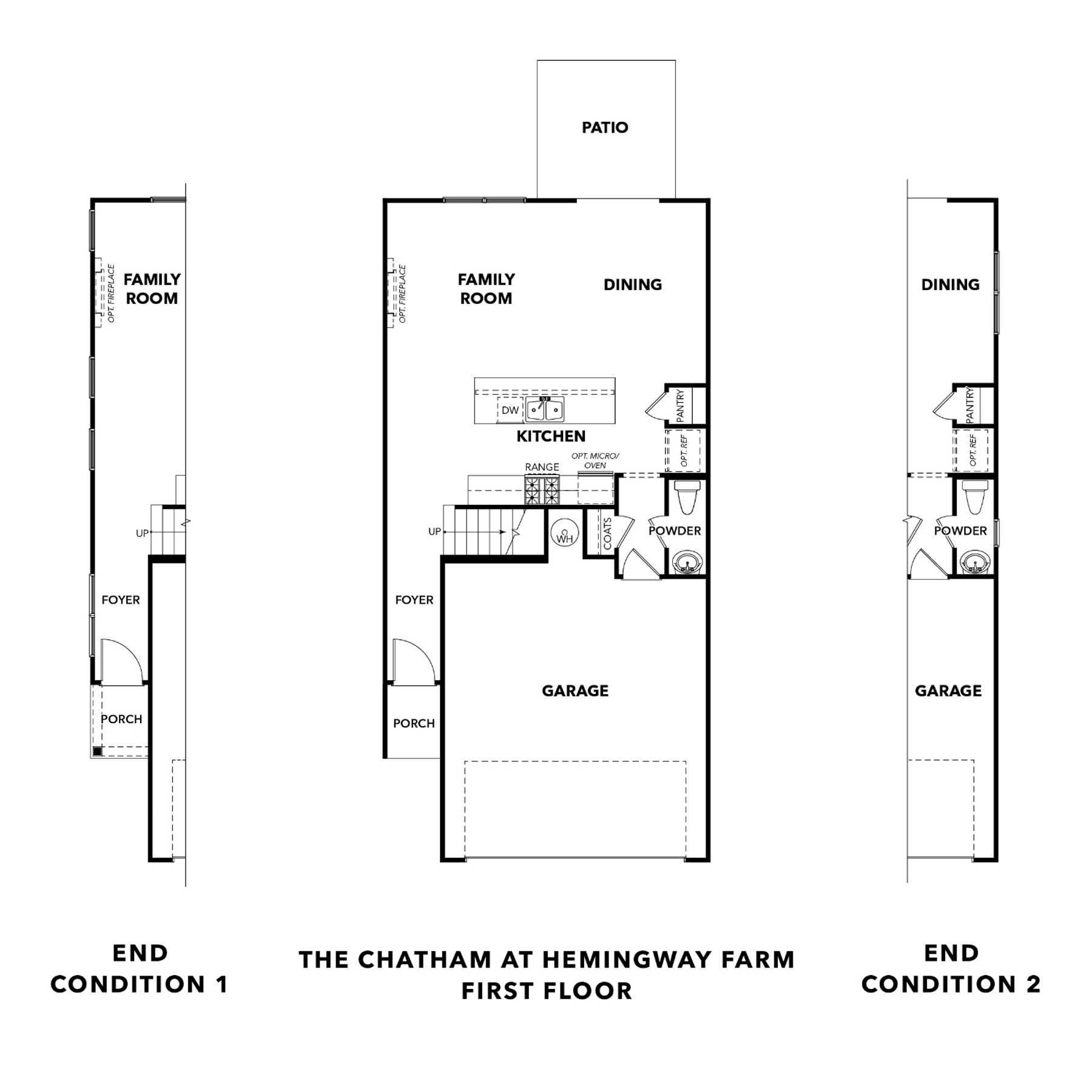 1 - The Chatham C buildable floor plan layout in Davidson Homes Homes' Hemingway community.
