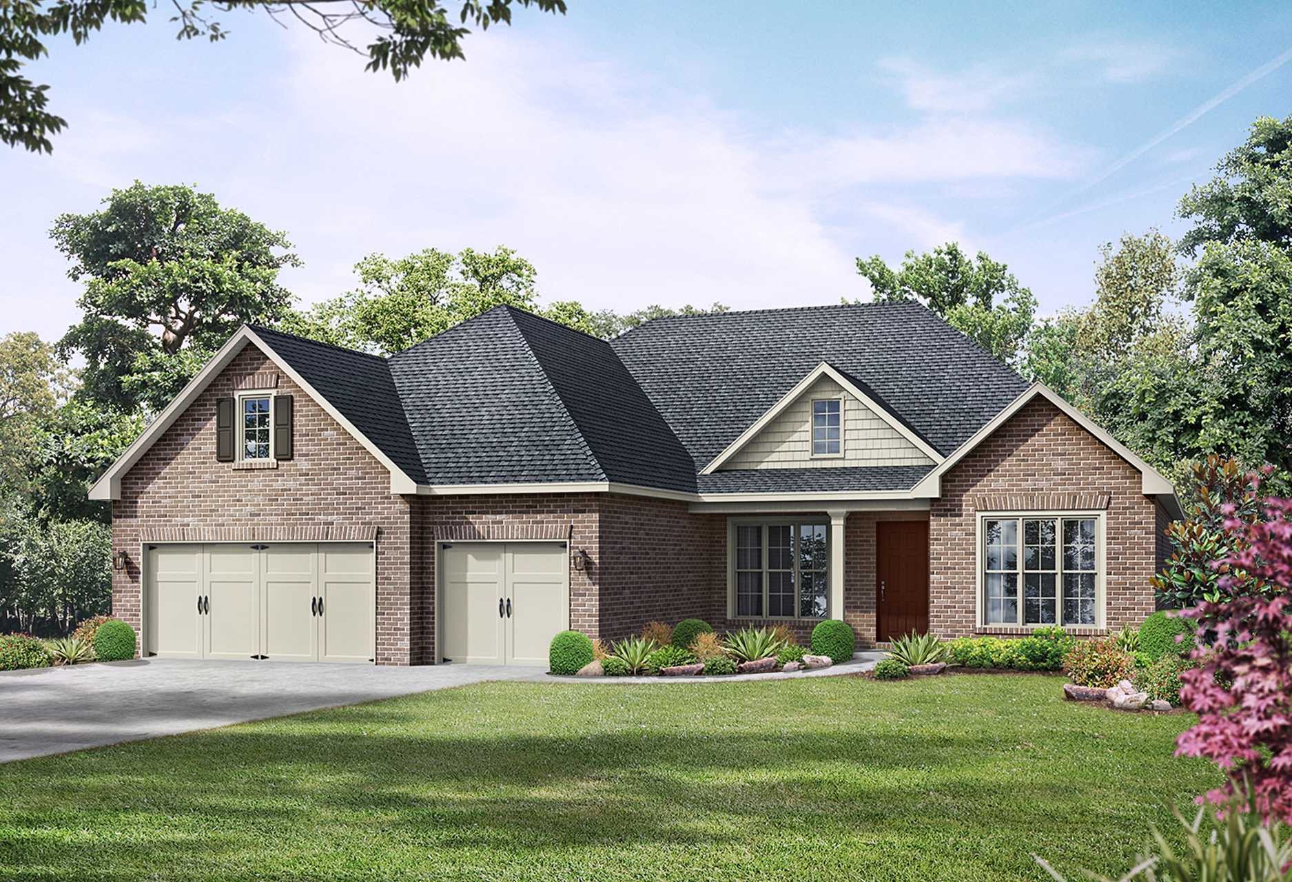 Exterior view of Davidson Homes' The Finleigh with Bonus Floor Plan