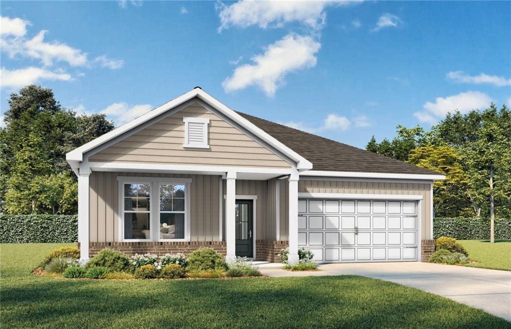 The Laurel K floor plan by Davidson Homes: a 1,947 sq ft, 3-bedroom, 1-story home with a 2-car garage in Kelly Preserve.