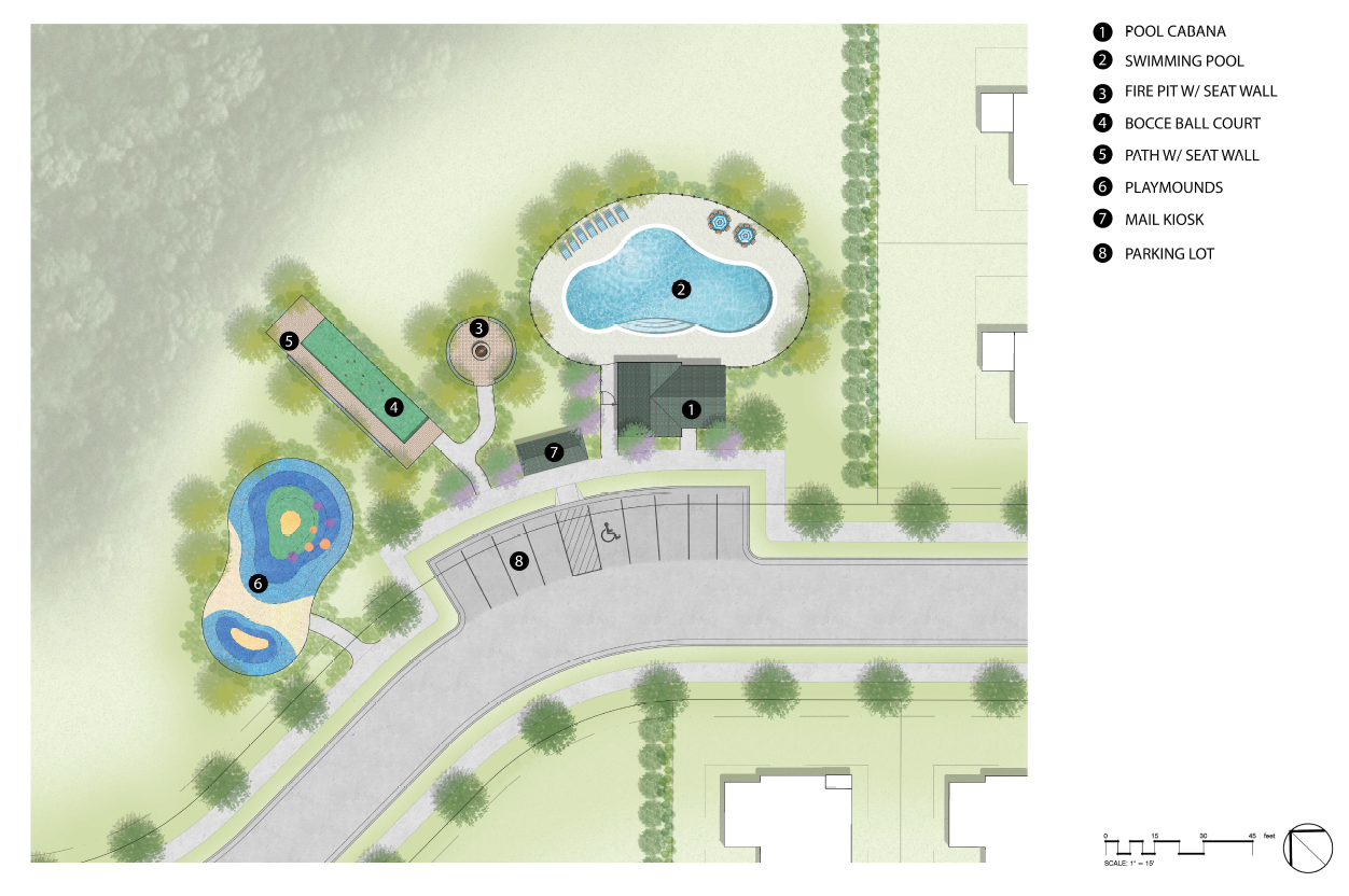 Amenity Rendering Aerial