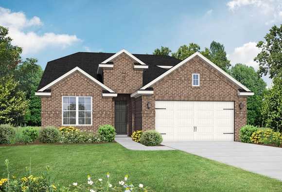 Exterior view of Davidson Homes' The Zion A Floor Plan