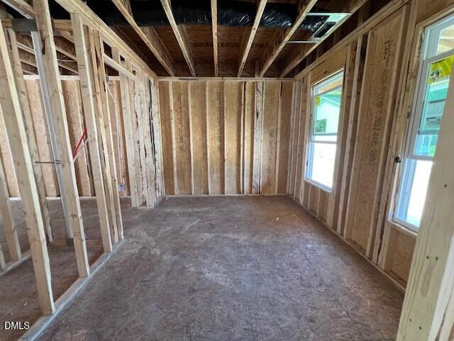 Wood frame construction of a room in The Willow D floor plan by Davidson Homes in Wellers Knoll, Lillington, North Carolina.