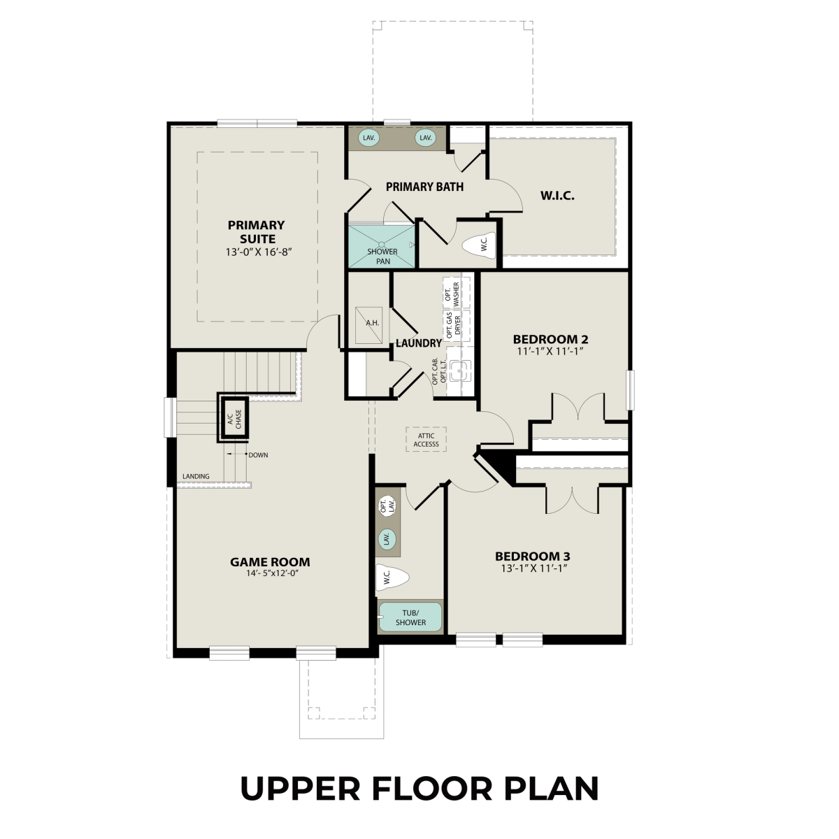 2 - The Solara A buildable floor plan layout in Davidson Homes' Emberly community.
