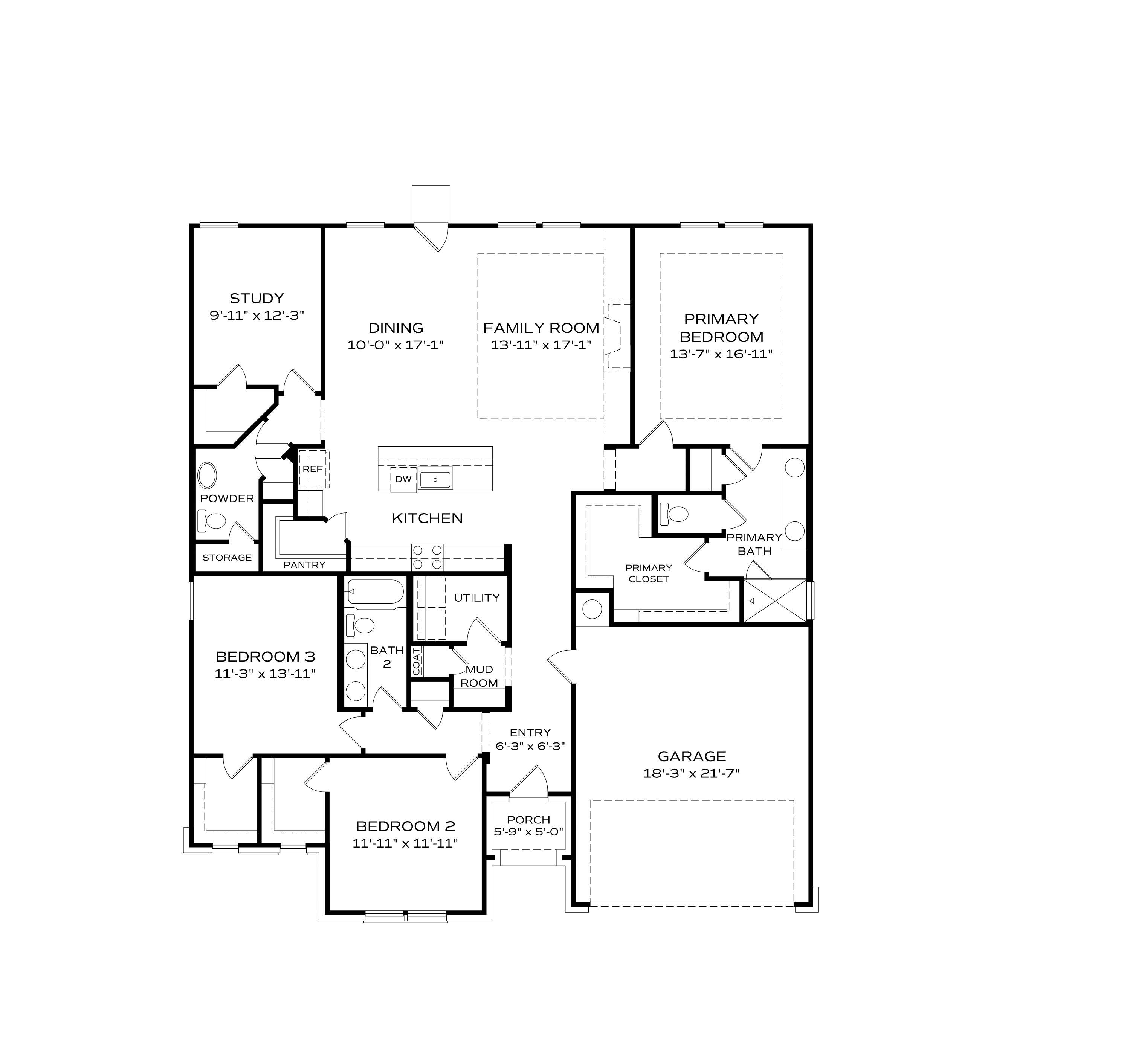 1 - The Grace floor plan layout for 168 Hidden River Drive in Evermore Homes Homes' Evergreen Mill community.