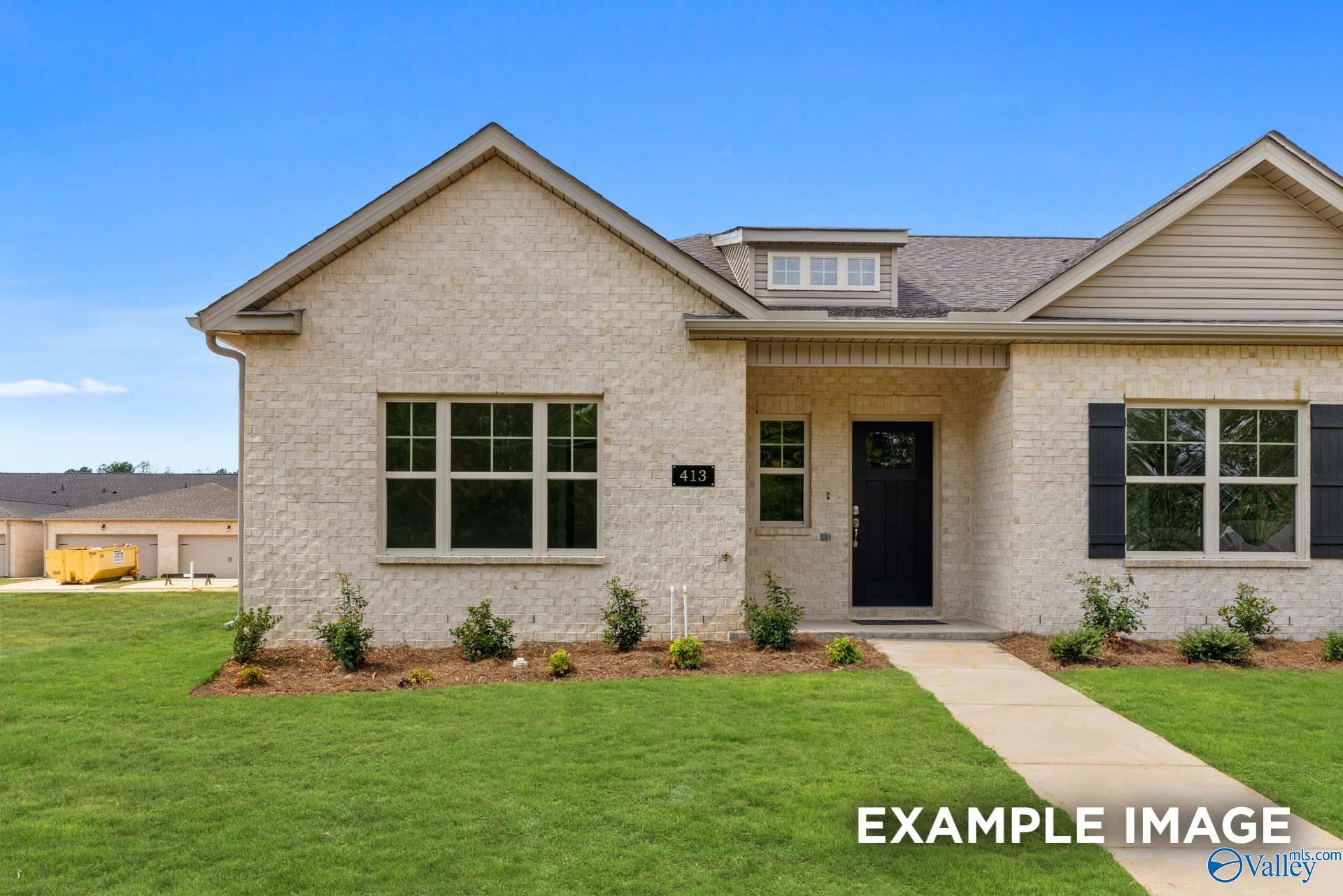 The Camilla C floor plan by Davidson Homes in The Retreat at Cain Park, Hartselle, Alabama featuring a brick exterior.