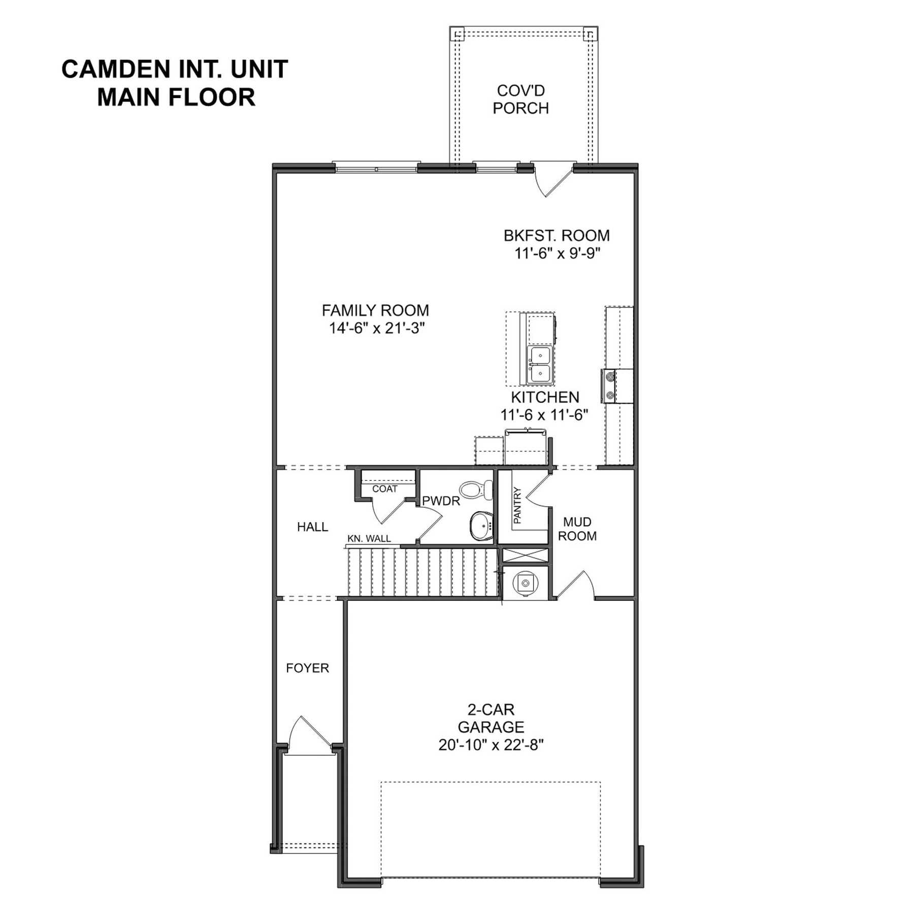 1 - The Camden buildable floor plan layout in Davidson Homes Homes' Pavilion community.