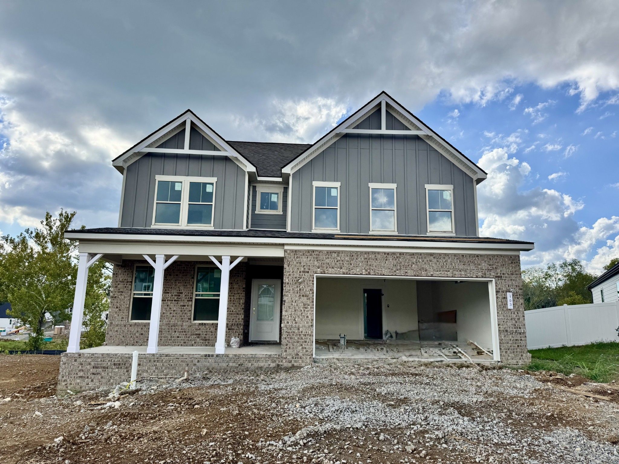 Exterior view of Davidson Homes' New Home at 103 Barnwood Rd