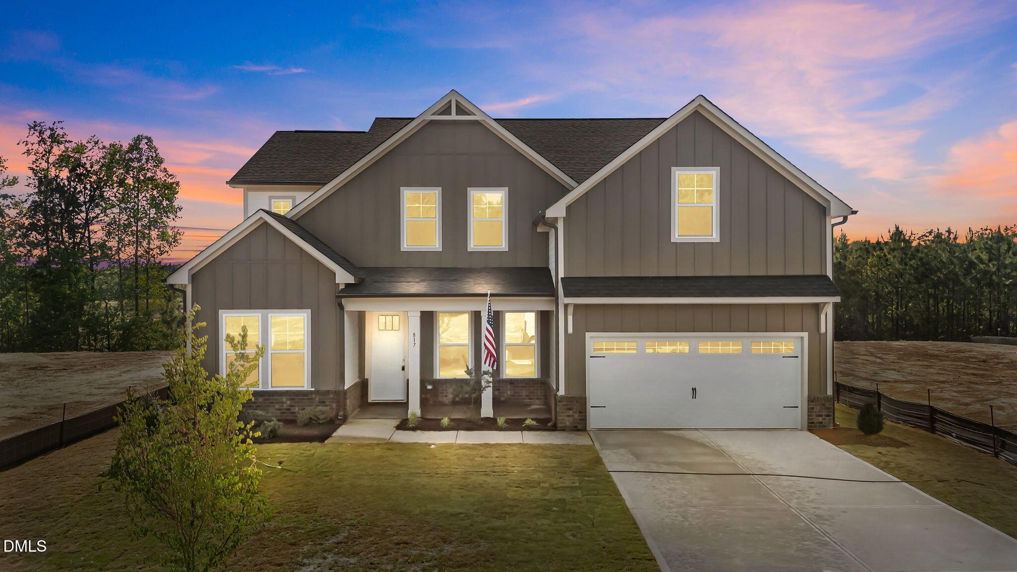 Exterior view of Davidson Homes' New Home at 817 Diana Victoria Court