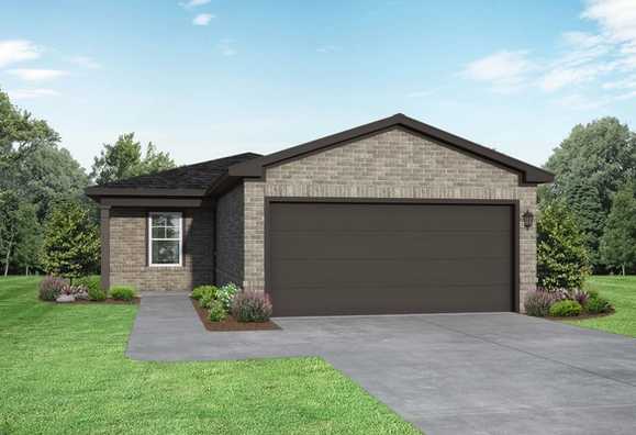 Exterior view of Davidson Homes' The Comal F Floor Plan