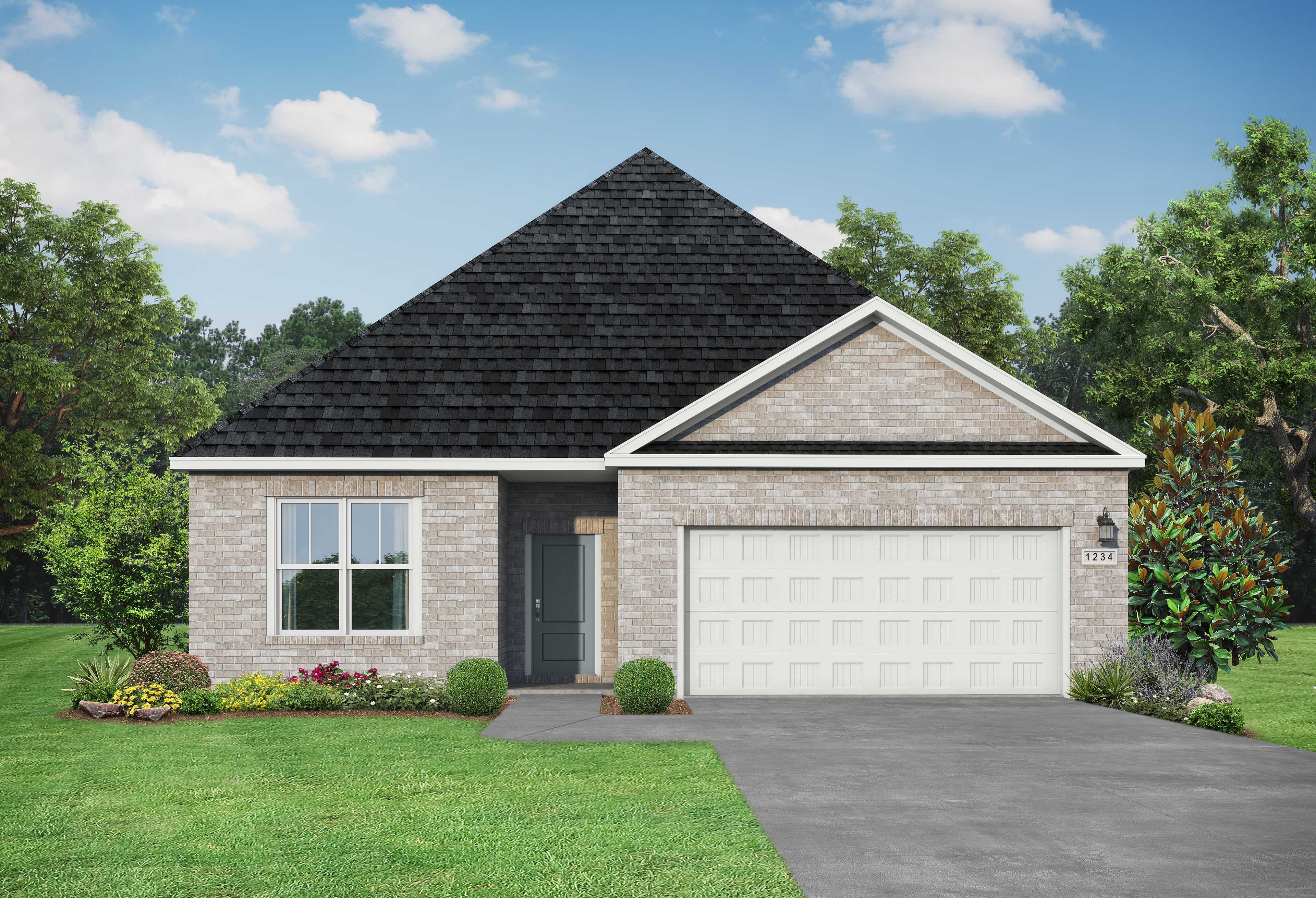 Exterior view of Davidson Homes' The Holly F Floor Plan