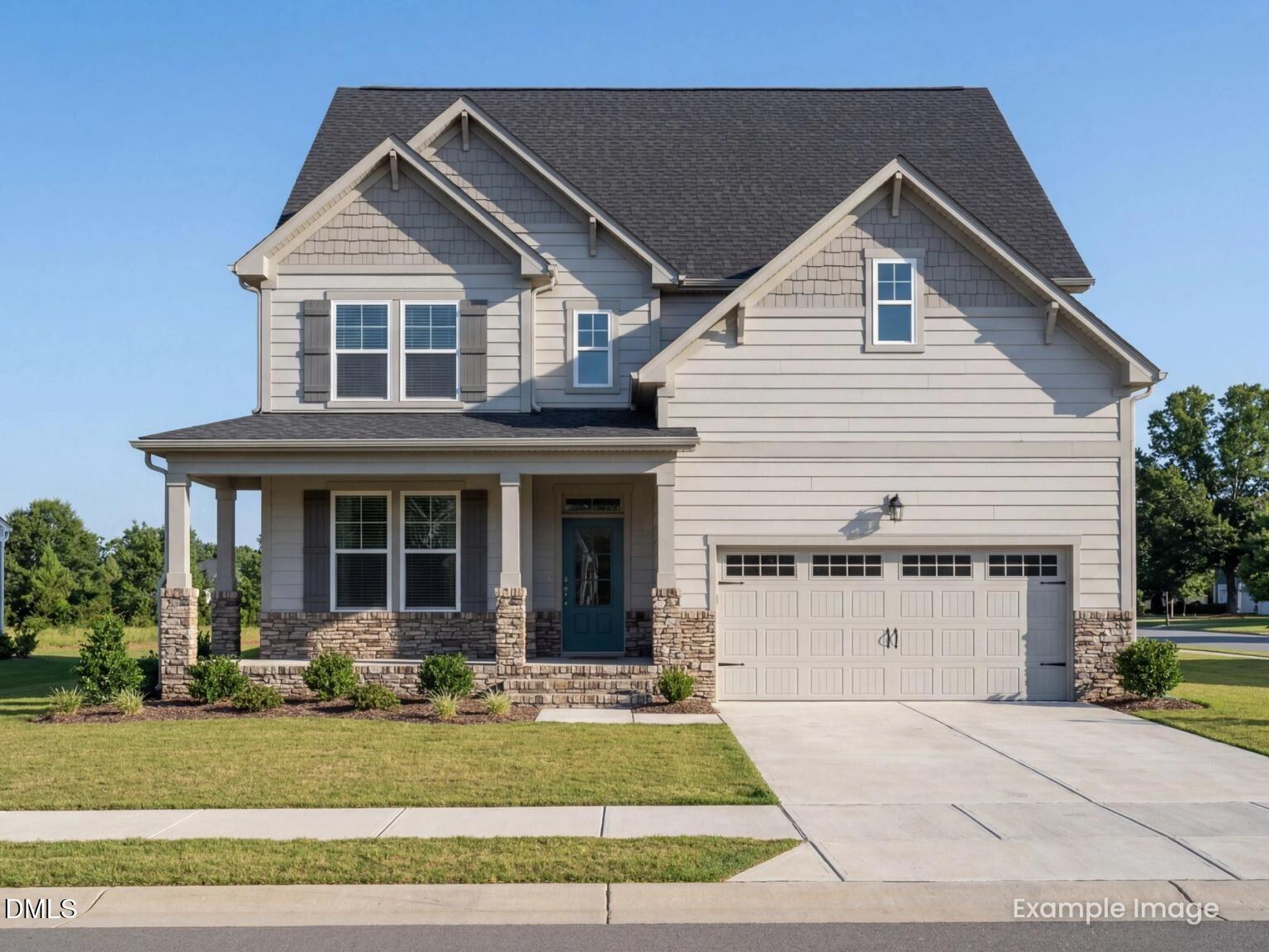 Exterior view of Davidson Homes' New Home at 700 Dragonfly Pond Way