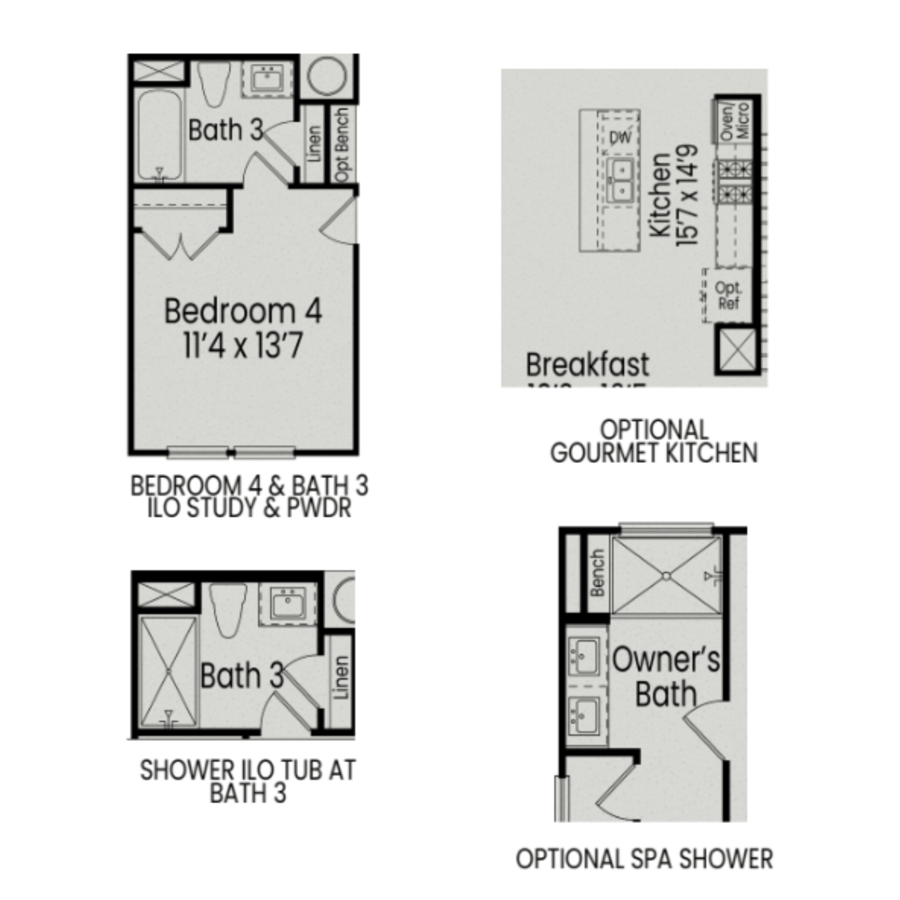 4 - The Mitchell Interior buildable floor plan layout in Davidson Homes Homes' Forestville Yard community.