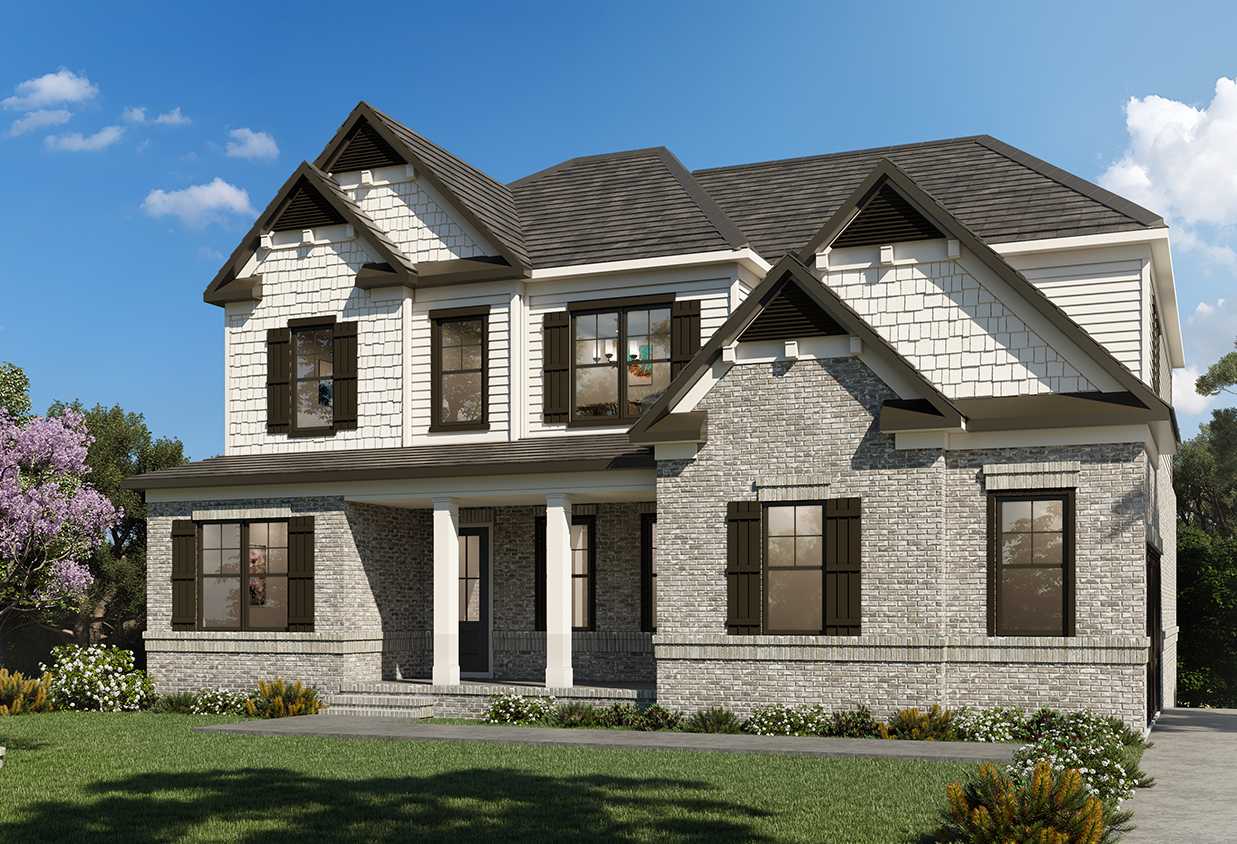 Exterior view of Davidson Homes' The Arlington A Floor Plan