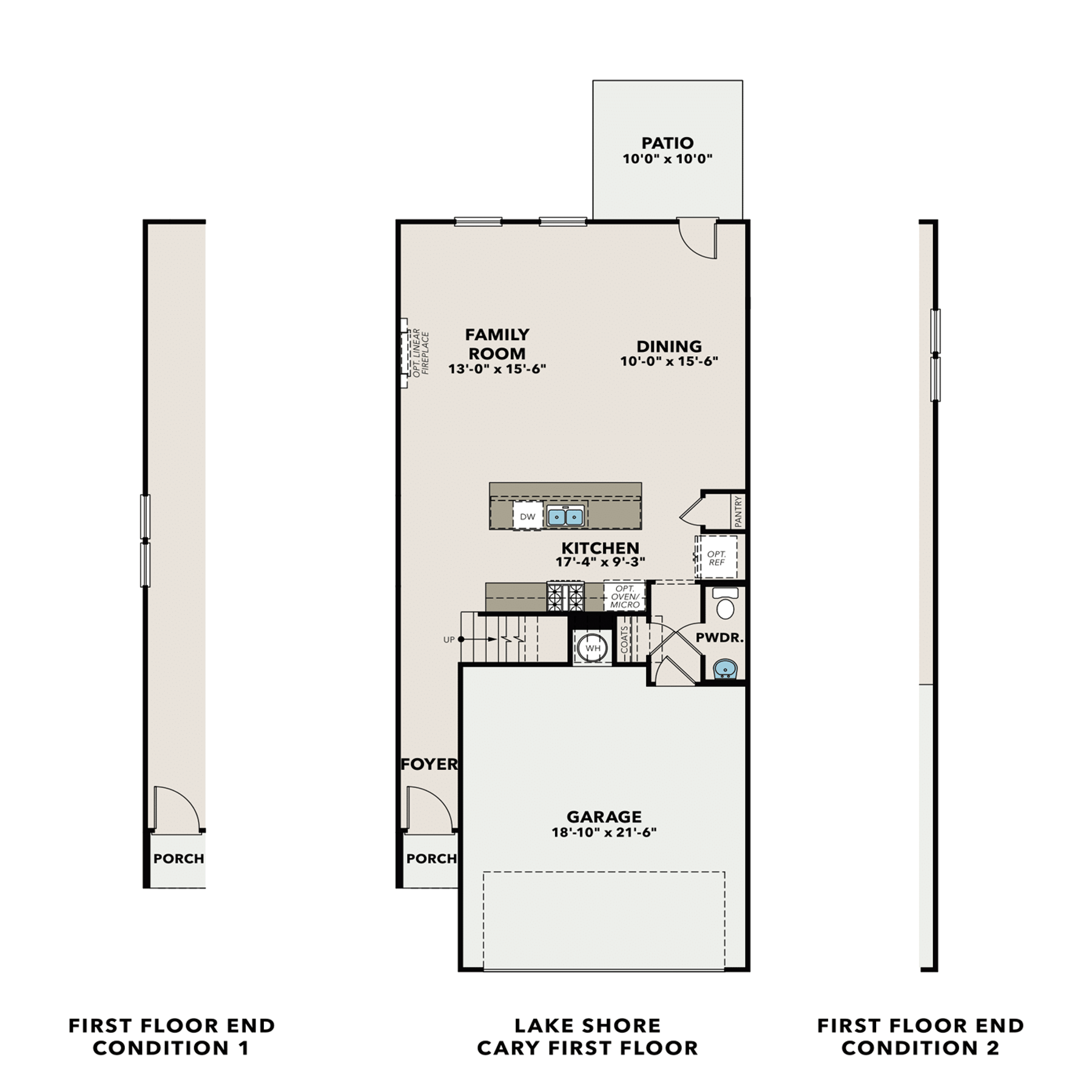 1 - The Cary C buildable floor plan layout in Davidson Homes Homes' Lake Shore community.