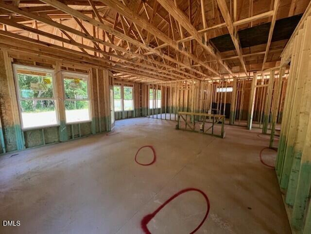 Open floor plan construction of The Franklin C model at Wellers Knoll in Lillington, NC by Davidson Homes.