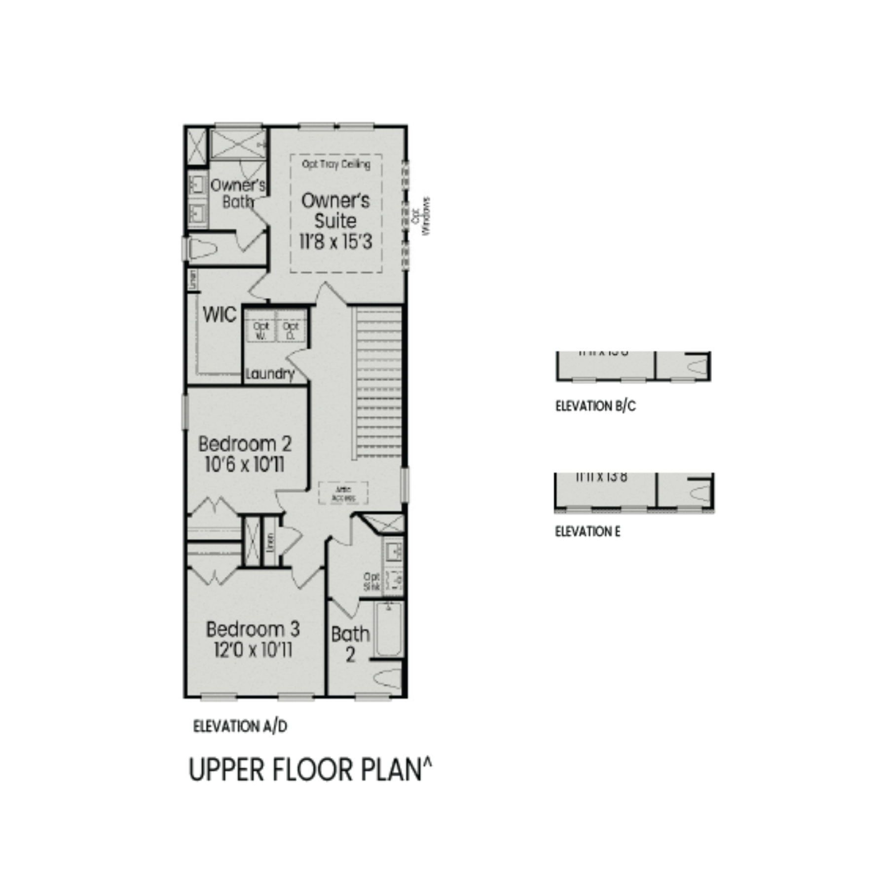 2 - The Alexander buildable floor plan layout in Davidson Homes Homes' Forestville Yard community.