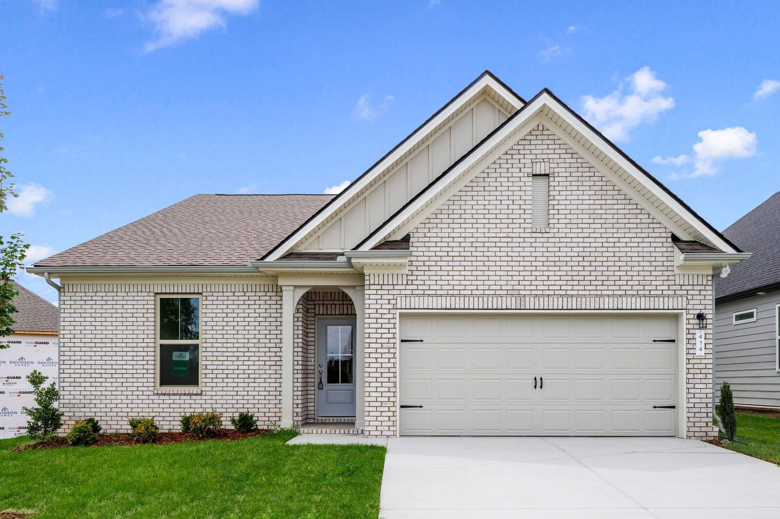 Exterior view of Davidson Homes' New Home at 414 Old Spring Lane