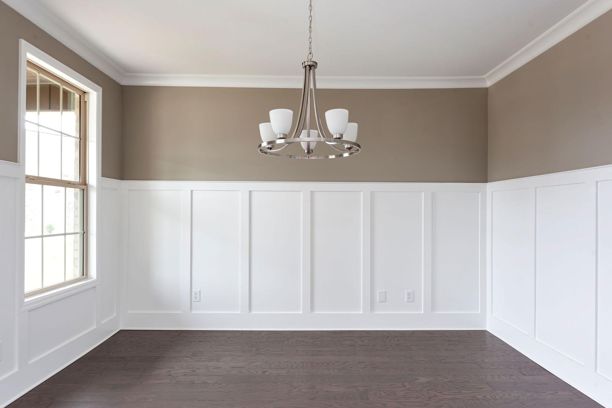 Davidson Homes The Emory Floor Plan Unfurnished dining Room with chandelier