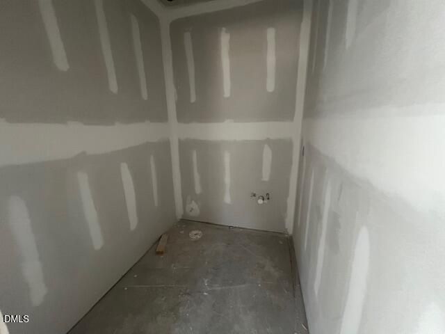 Unfinished drywall interior room under construction in Davidson Homes The Ash C floor plan, Retreat at North Main, Lillington, NC