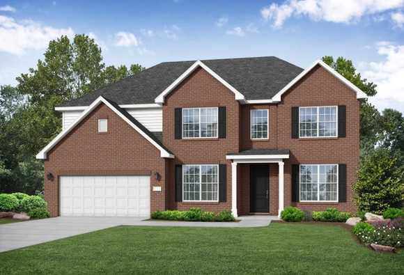 Exterior view of Davidson Homes' The Madison A Floor Plan