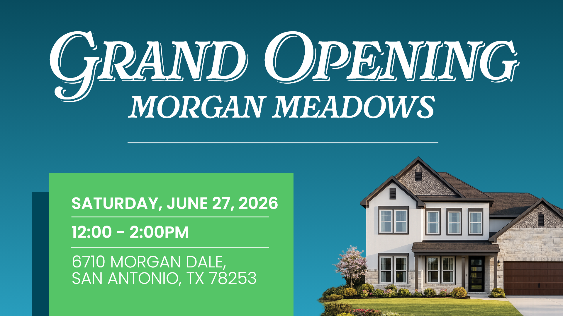 Grand Opening: Morgan Meadows!