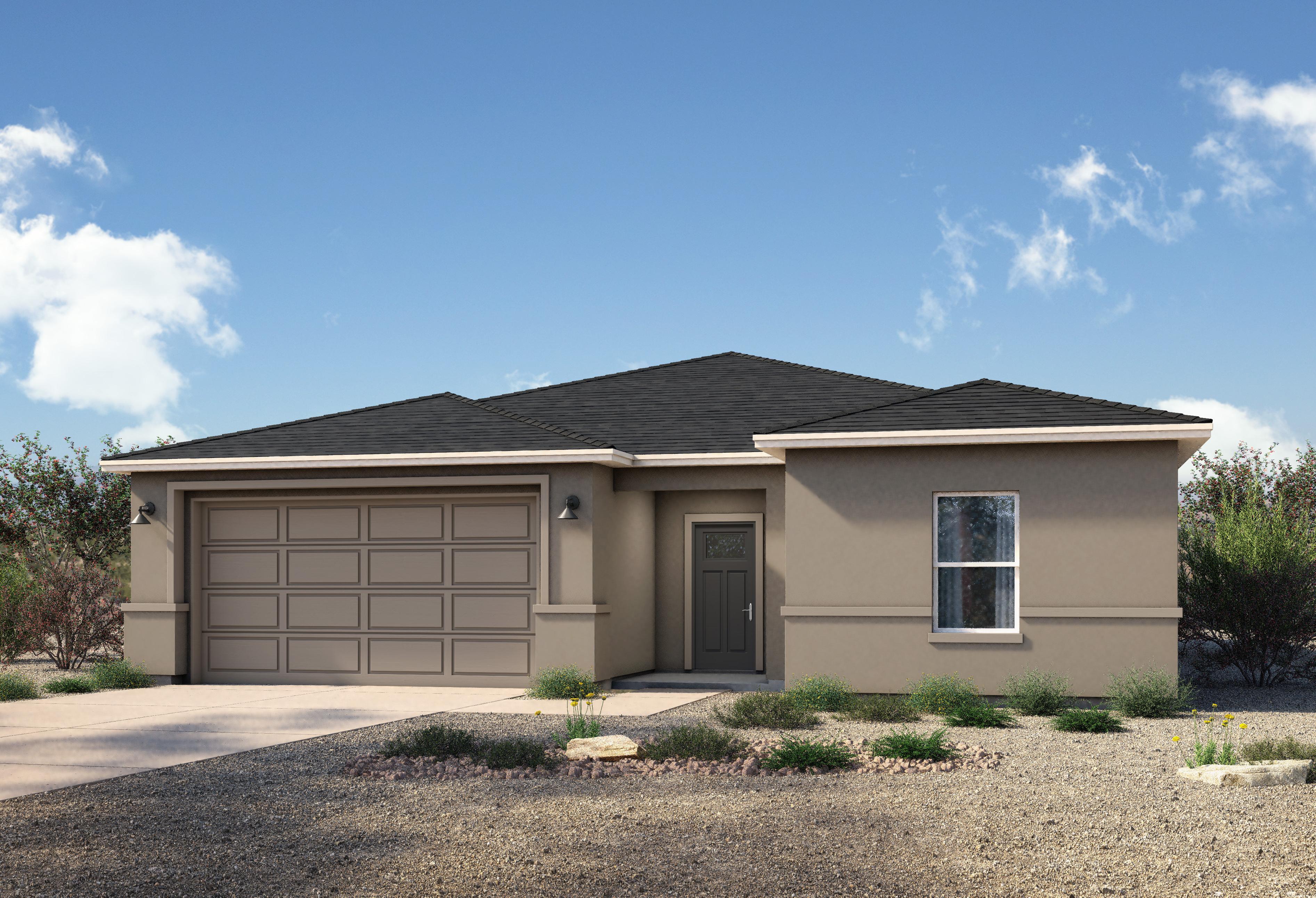 Exterior view of Davidson Homes' The Sycamore A Floor Plan