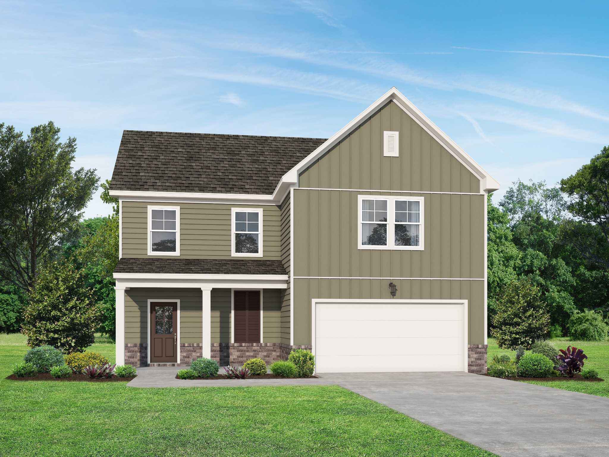 Exterior view of Davidson Homes' New Home at 7060 Sutton Drive