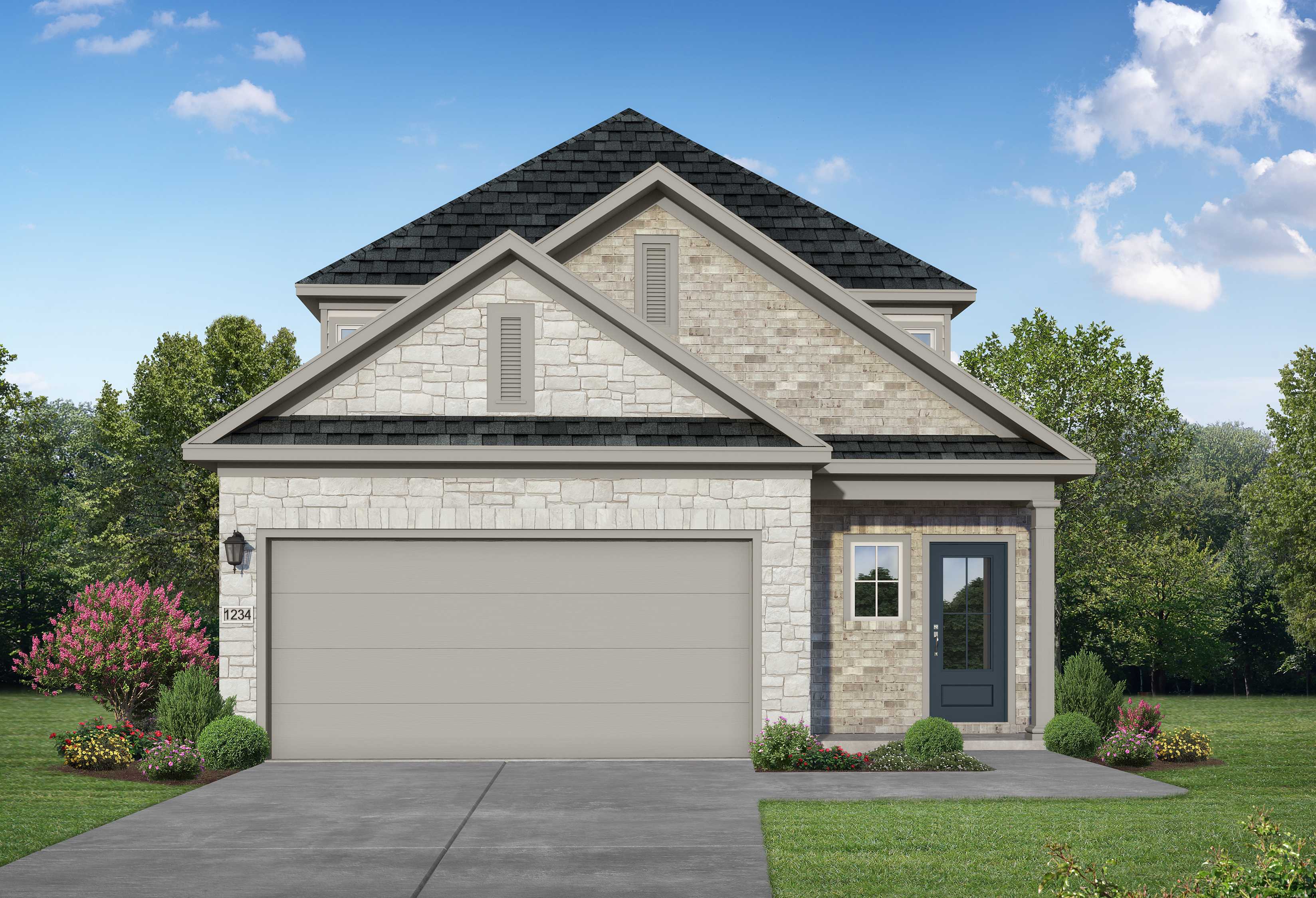 Exterior view of Davidson Homes' The San Marcos Floor Plan