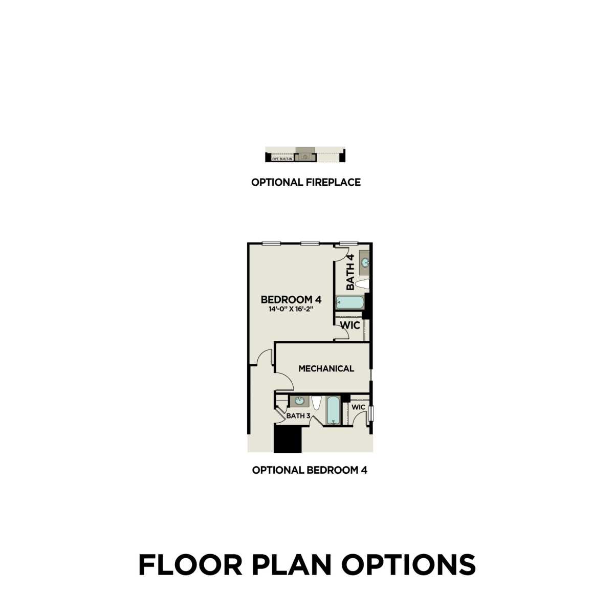 3 - The Catalina B buildable floor plan layout in Davidson Homes' Manor Estates community.