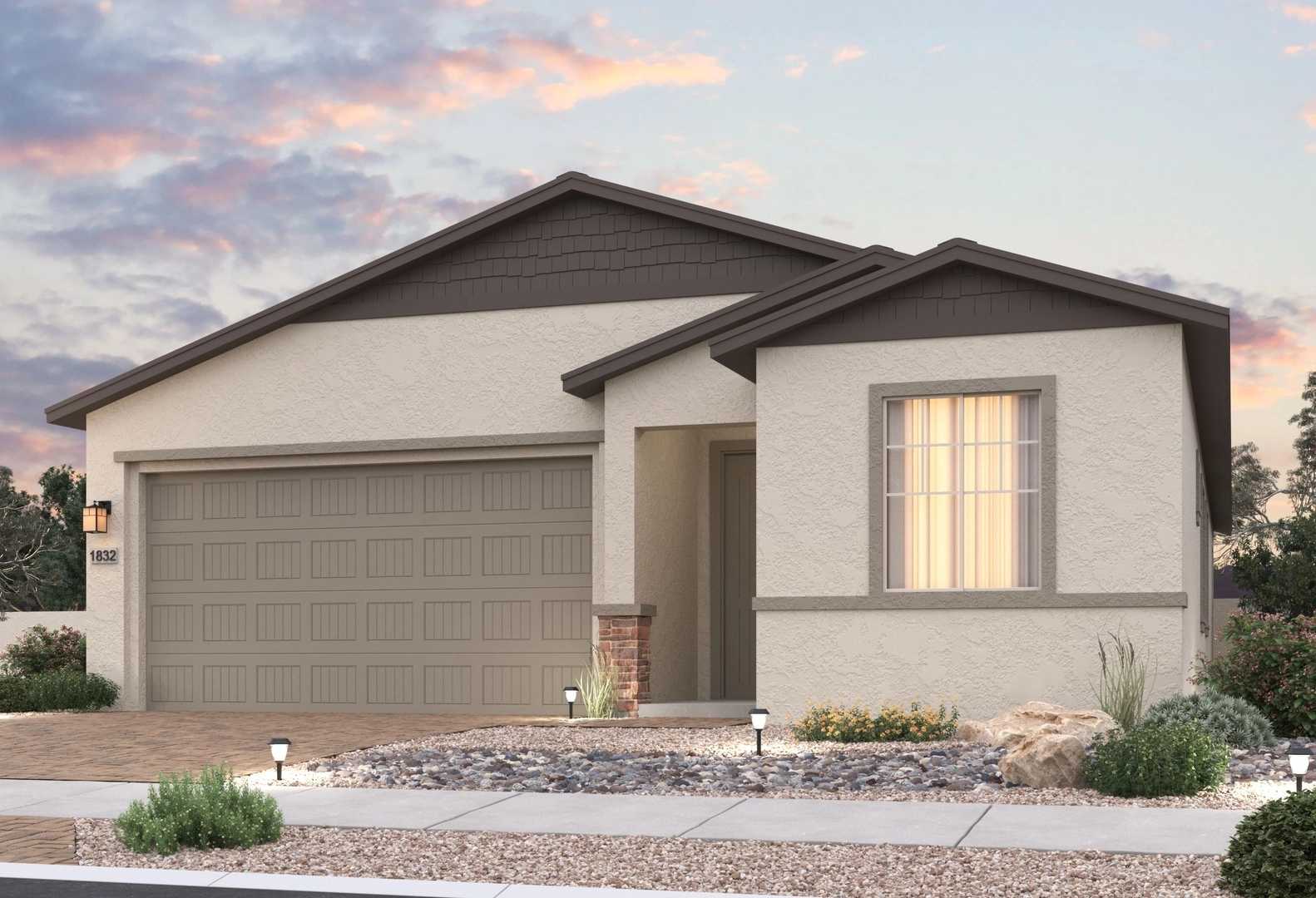 Exterior view of Davidson Homes' The Frontier Floor Plan