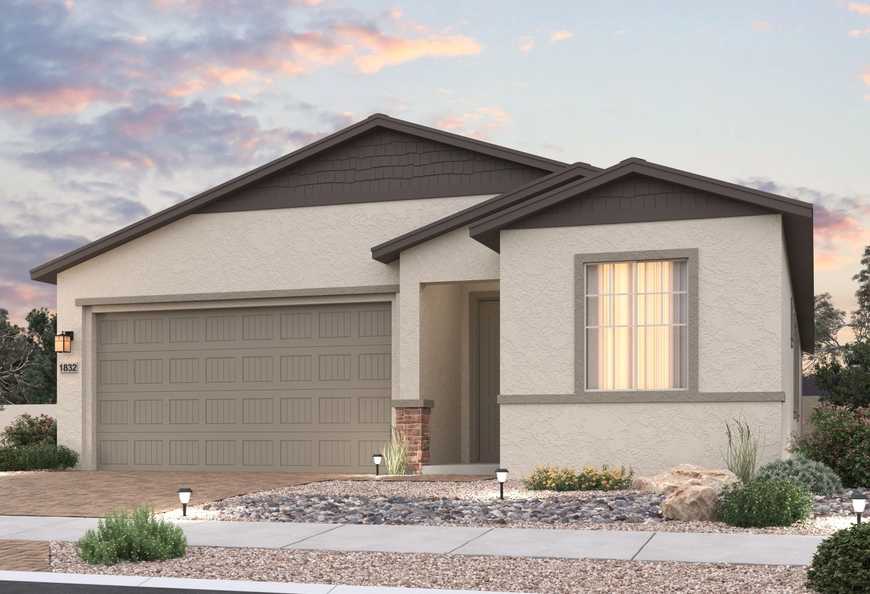 Exterior view of Davidson Homes' The Frontier Floor Plan